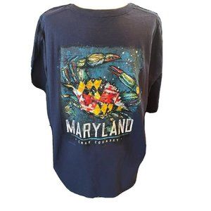 Maryland My Maryland Flag Crab Blue t shirt XXXL Crab Country Blue Crab Summer